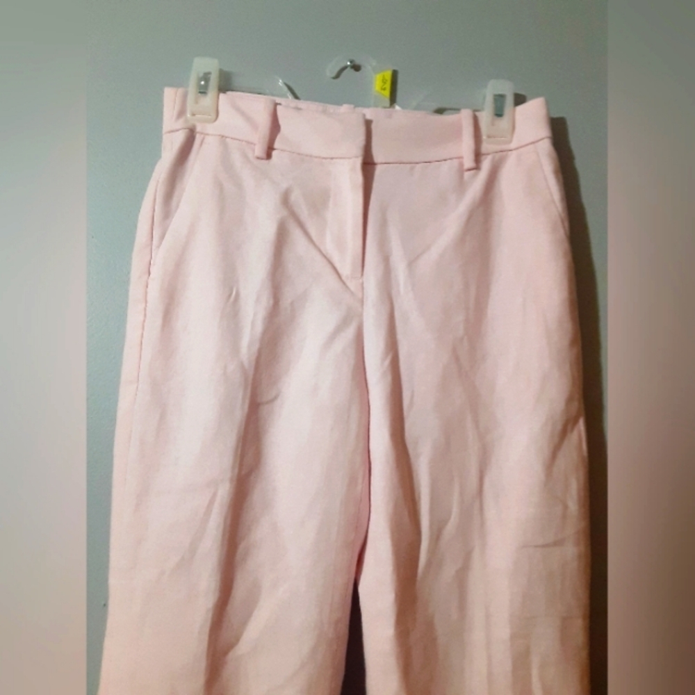 J. Crew NWT Light Pink Pants Cropped Women's Size 2Petite Beach Preppy Coastle - Picture 2 of 5